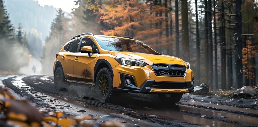 Yellow Subaru Crosstrek
