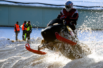 Snowmobile racing