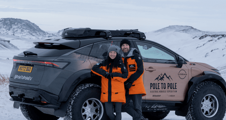 An Electric Car Made the First Ever Run From the North to the South Pole of the Earth