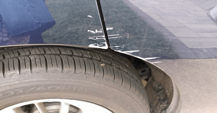 Auto body repair paint scratches