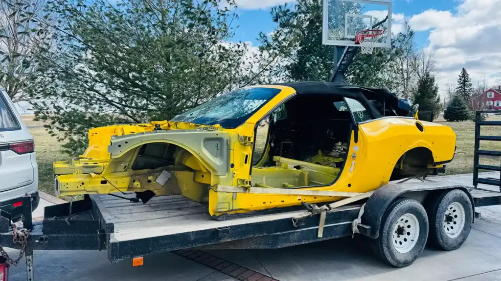 Brian's 2018 Dodge Challenger before the rebuild.