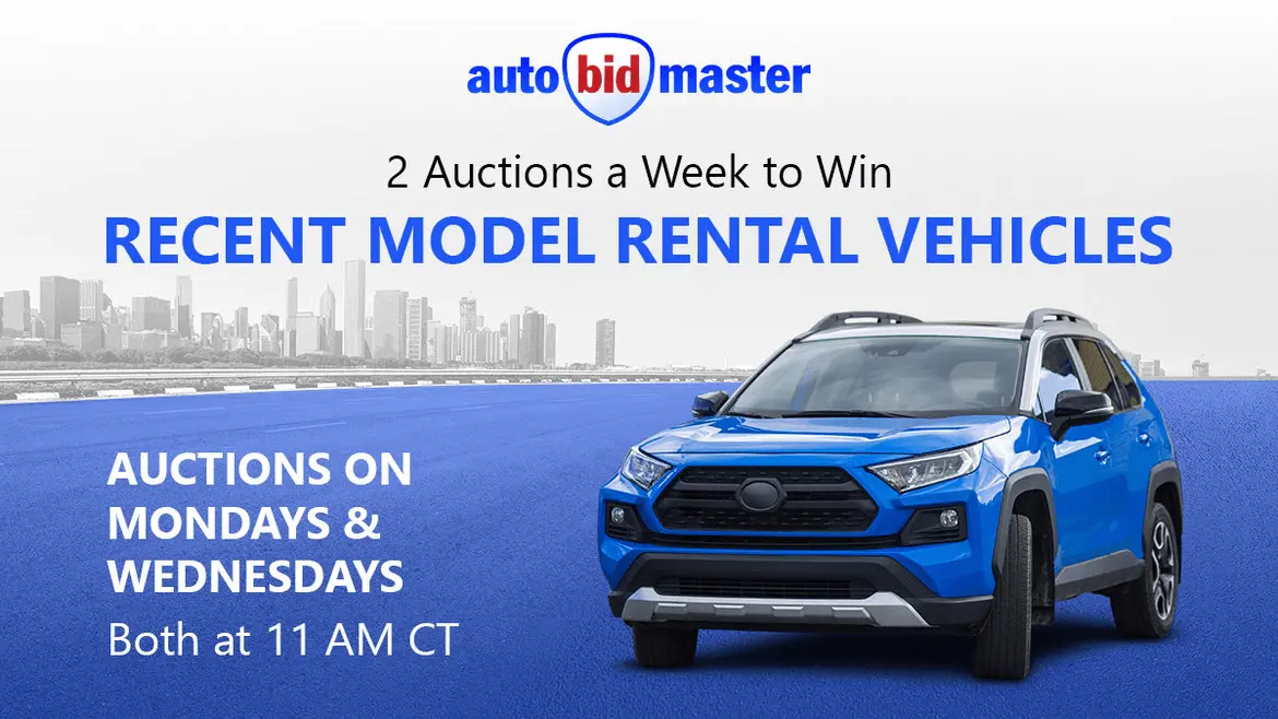 Recent Model Rental Vehicles From AutoBidMaster