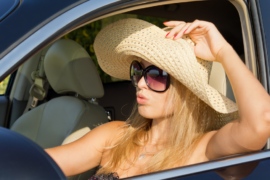 Main image woman driving in extreme heat