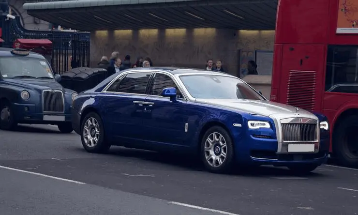 Salvage luxury car