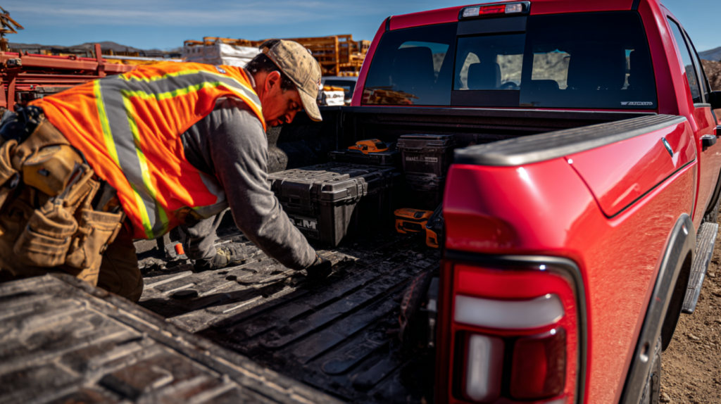Dodge pickup truck with new body panels and accessories in daylight