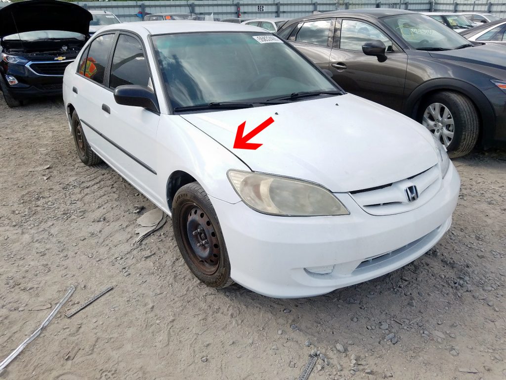 panel gaps in online auto auction photos