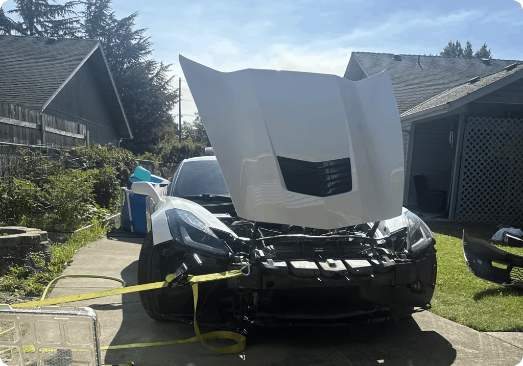 2015 Chevrolet Corvette - before rebuild