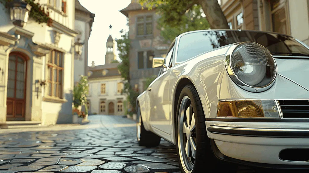 White Porsche 911