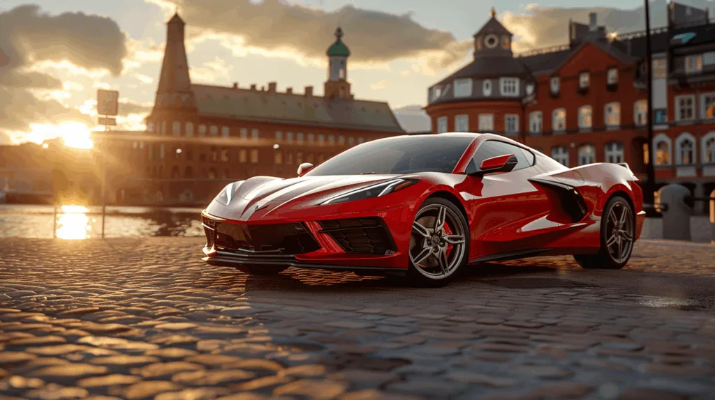Red Chevrolet Corvette C8