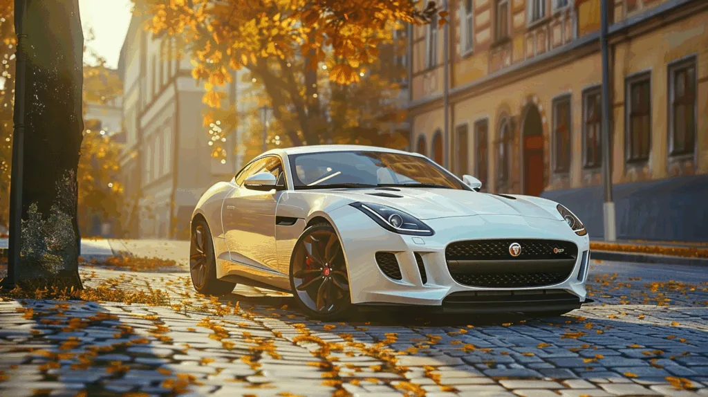 White Jaguar F-Type
