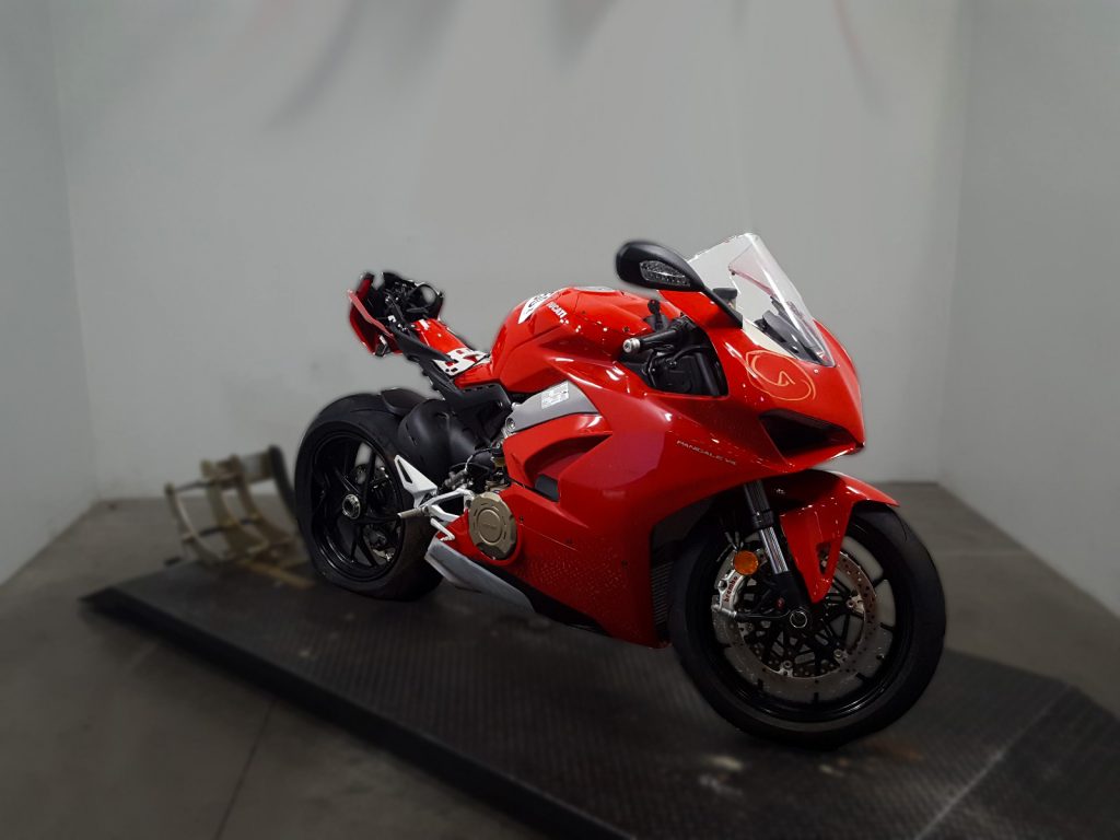 totaled motorcyles salvage ducati panigale v4