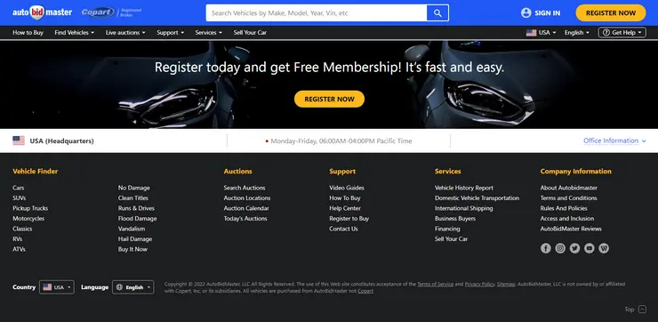 AutoBidMaster: website