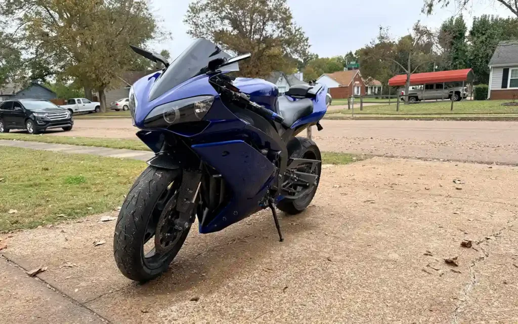 Leroy's 2007 Yamaha YZF after the rebuild.
